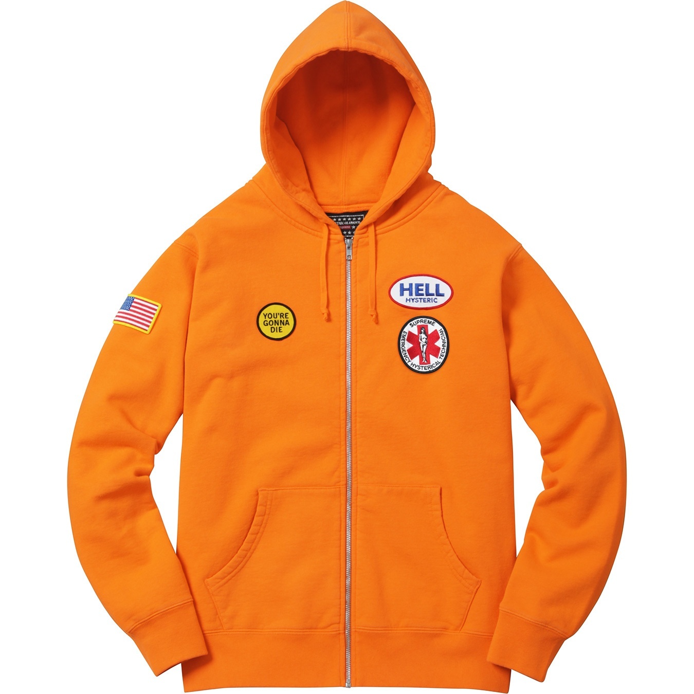 Supreme/HYSTERIC GLAMOUR Patches Zip Up Sweatshirt view 6